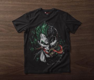 Tricou Bărbați JOKER VENOM NEGRU