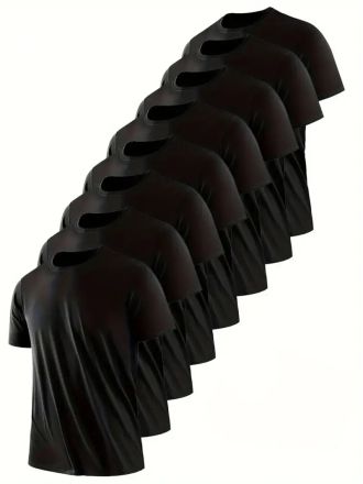 Tricou Bărbați 8 set Negru