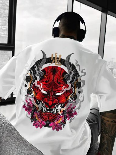 Tricou Bărbați Samurai 8 ALB