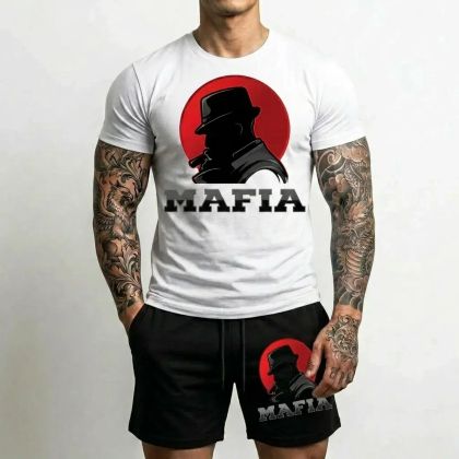 Еchipament sportiv pantaloni scurți Mafia ALB
