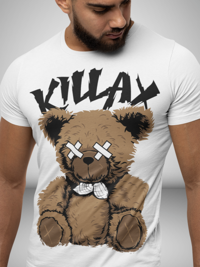 Tricou Bărbați Broken Bear ALB