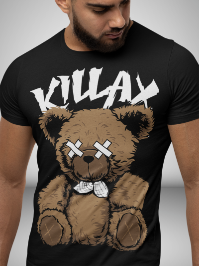 Tricou Bărbați Broken Bear NEGRU