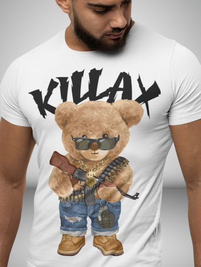 Tricou Bărbați AK47 Bear ALB