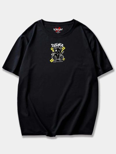 Tricou Bărbați INTENSE NEGRU OVERSIZED