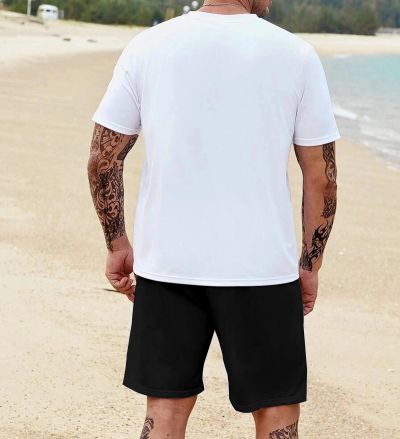 Еchipament sportiv pantaloni scurți PUNISHER SKULL ALB-NEGRU