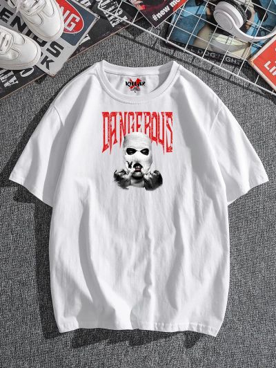 Еchipament sportiv pantaloni scurți DANGEROUS ALB OVERSIZED