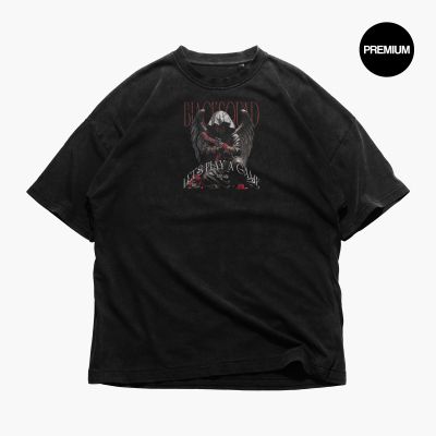 Tricou Bărbați Gothic Angel Oversized