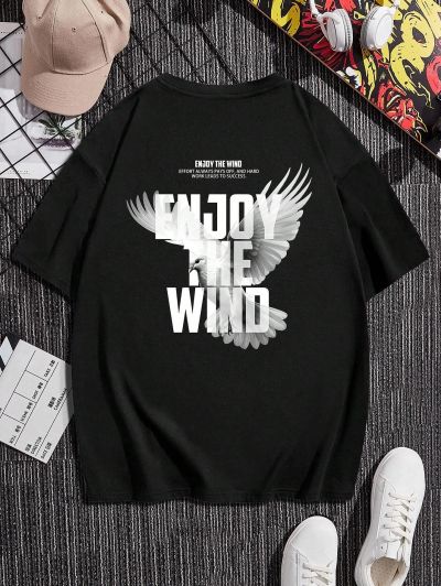 Tricou Bărbați Enjoy The Wind Oversized