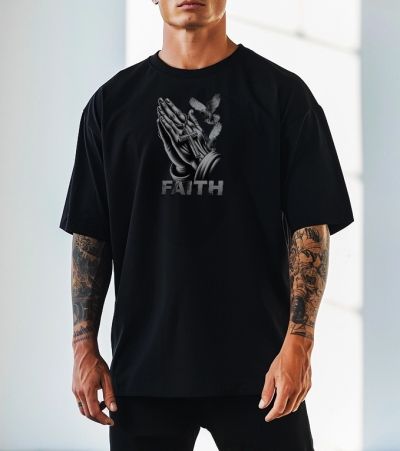 Tricou Bărbați Faith #2 OVERSIZED