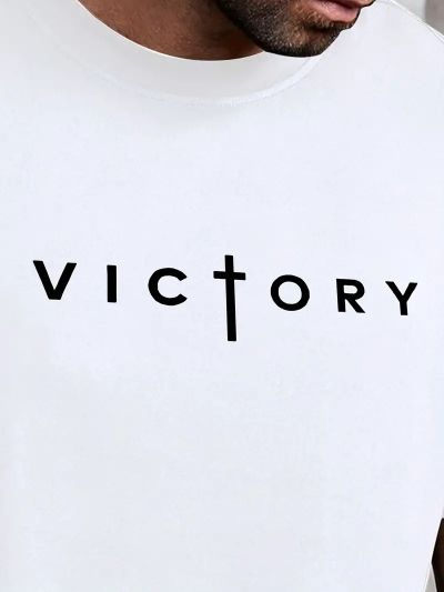 Tricou Bărbați Victory ALB