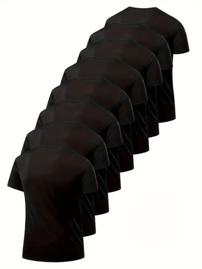 Tricou Bărbați 8 set Negru