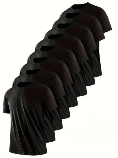 Tricou Bărbați 8 set Negru