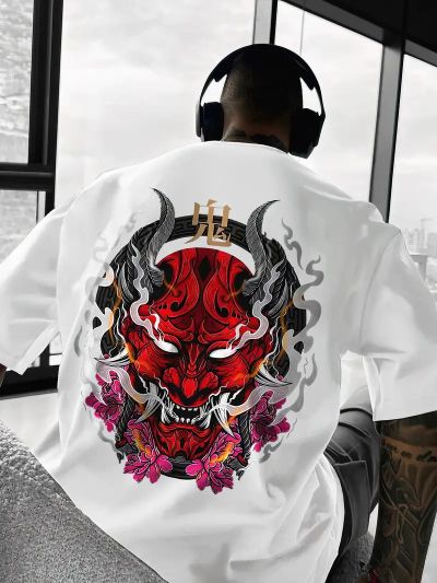 Tricou Bărbați Samurai 8 ALB