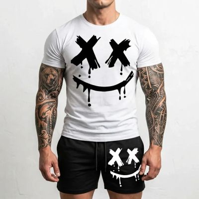 Еchipament sportiv pantaloni scurți Smiley Black ALB
