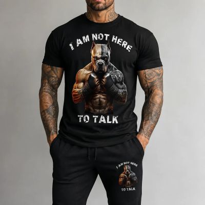 Echipă sportivă masculină (trening și tricou) – NOT HERE TO TALK
